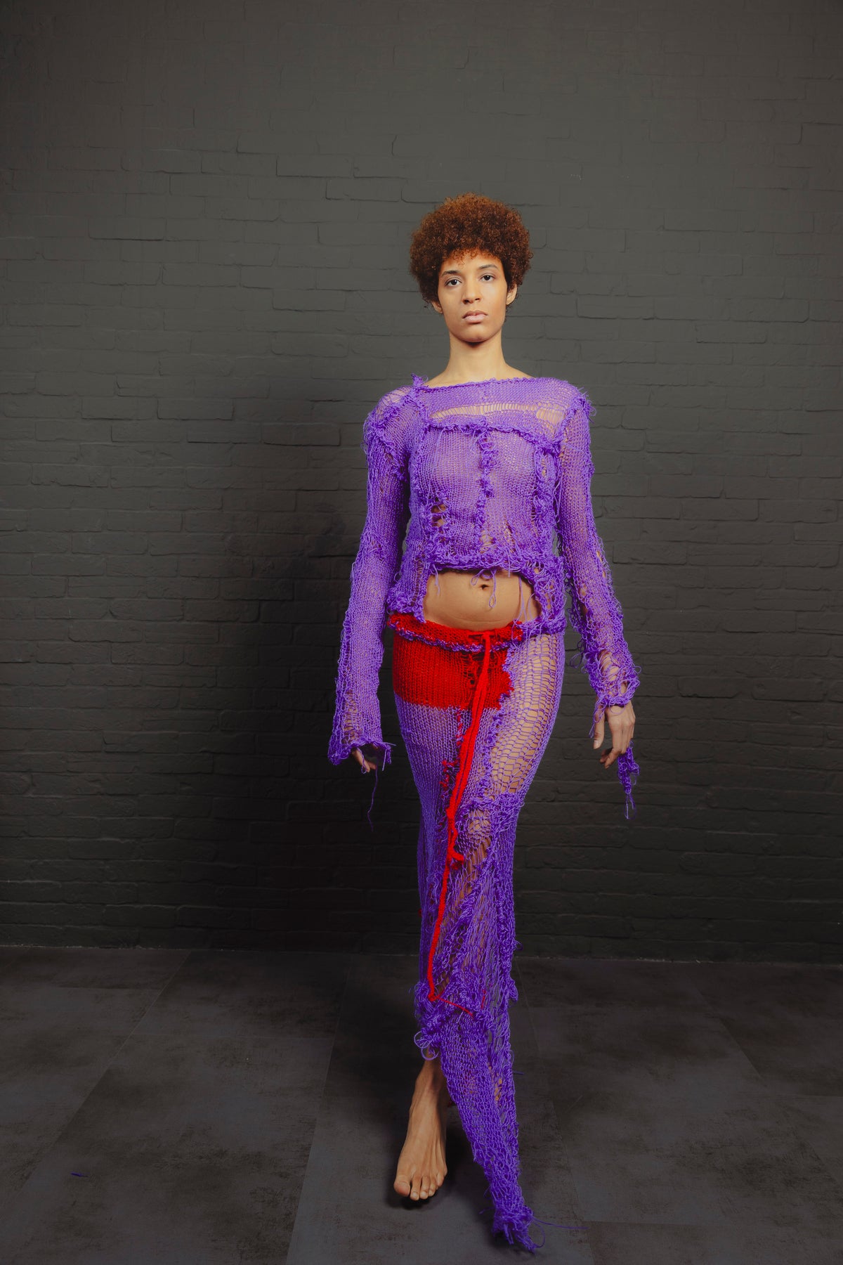 OYA Purple Knit Dress