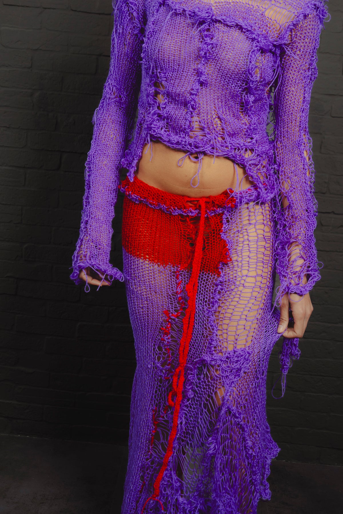 OYA Purple Knit Dress