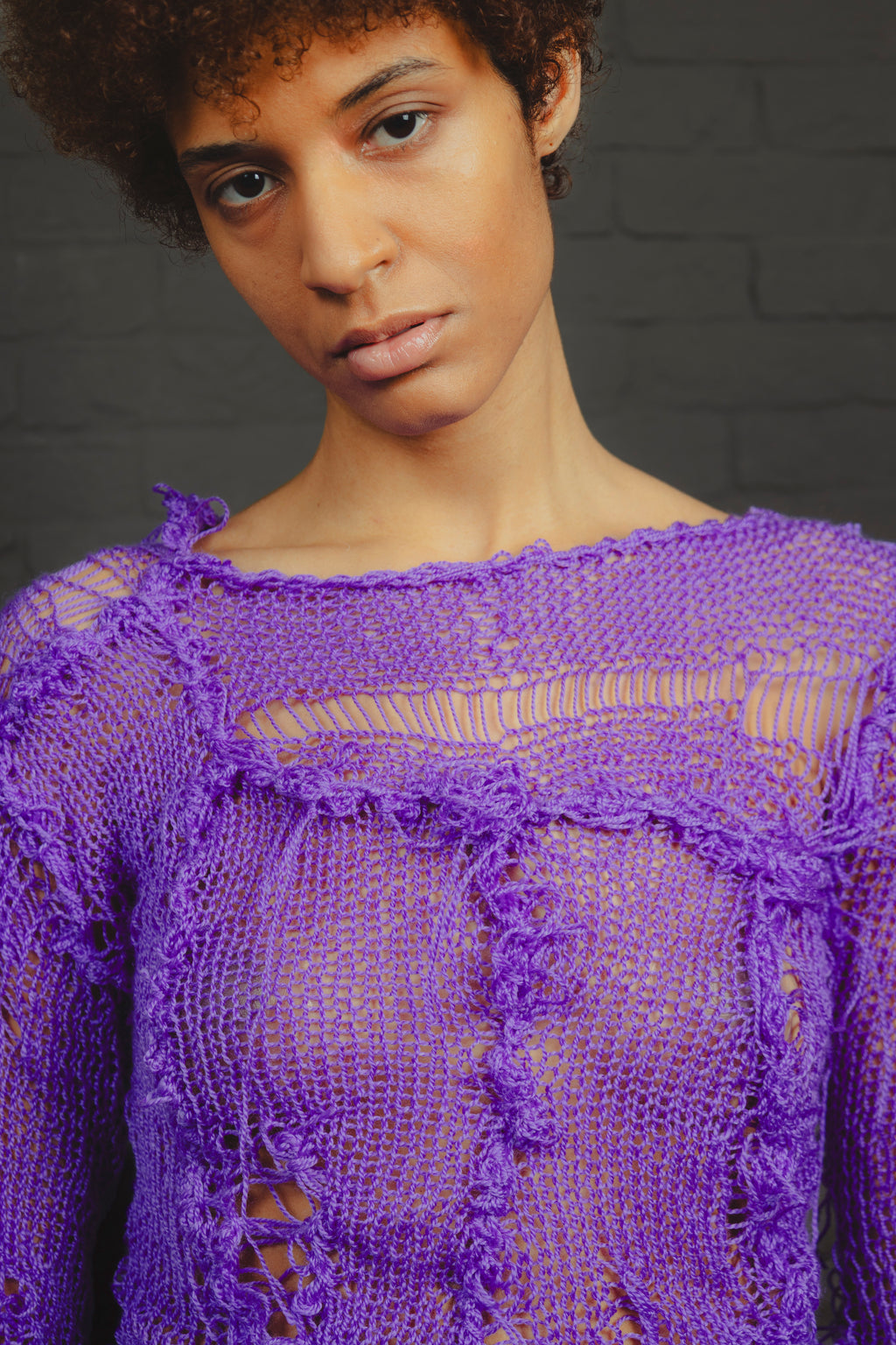 OYA Purple Knit Dress