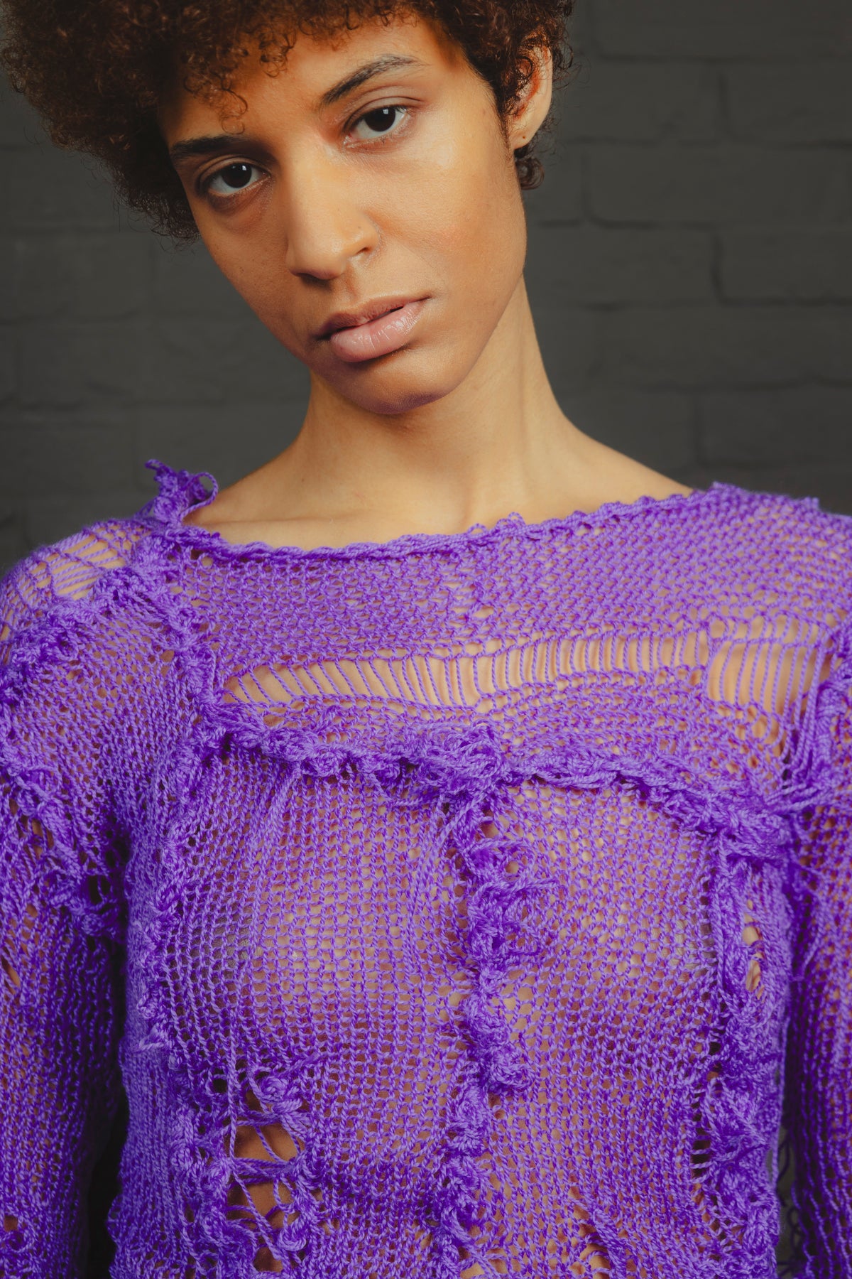 OYA Purple Knit Dress