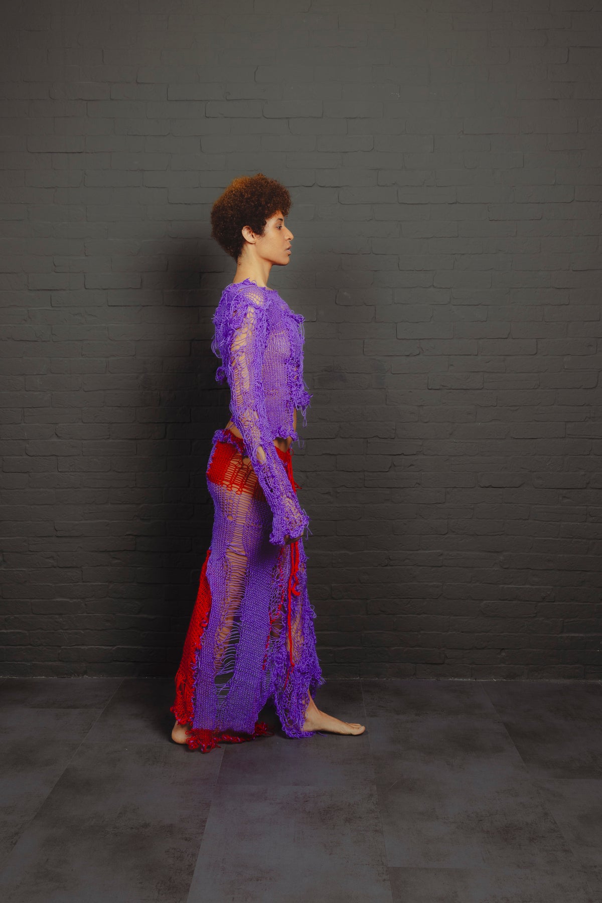 OYA Purple Knit Dress