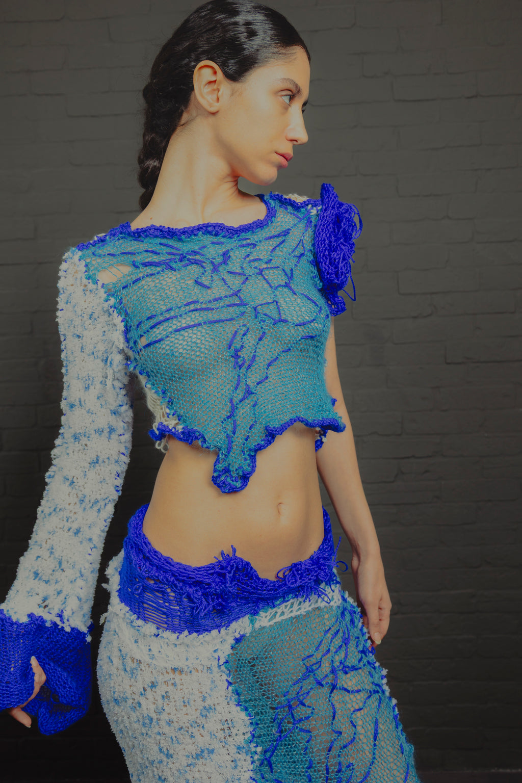 OYA BLUE — One-of-a-Kind Textile Piece