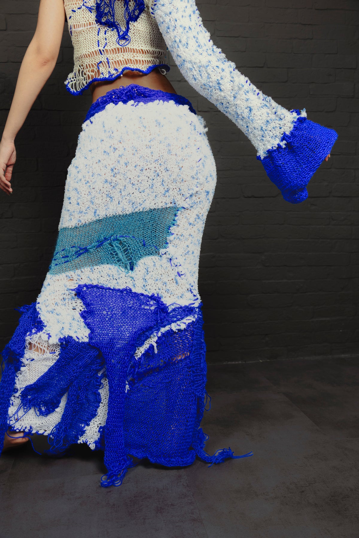 OYA BLUE — One-of-a-Kind Textile Piece