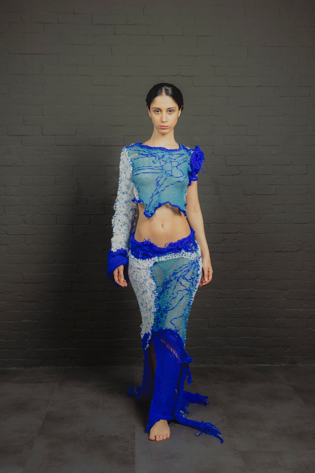 OYA BLUE — One-of-a-Kind Textile Piece