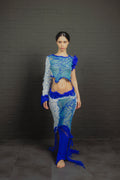 OYA BLUE — One-of-a-Kind Textile Piece