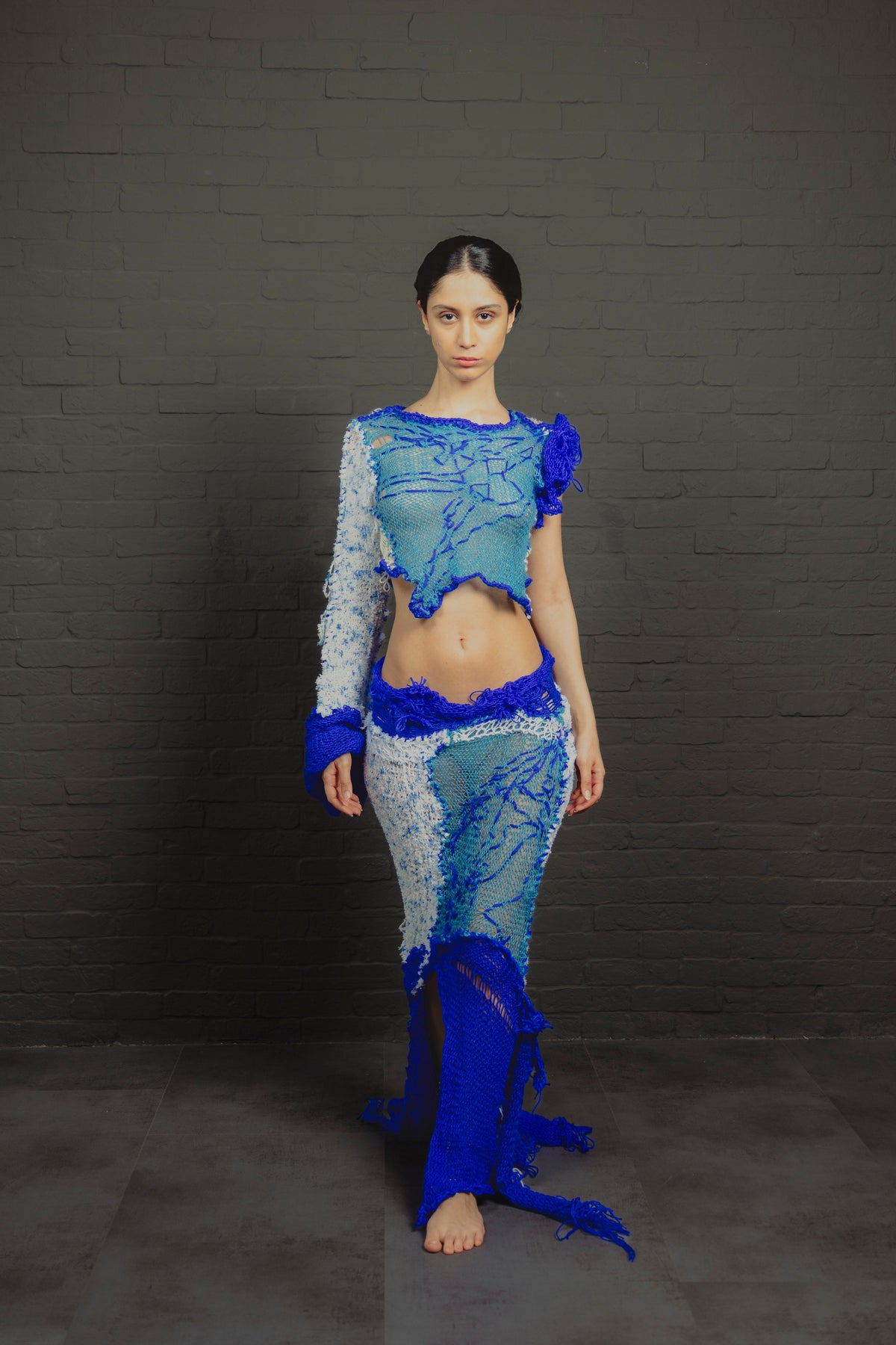 OYA BLUE — One-of-a-Kind Textile Piece