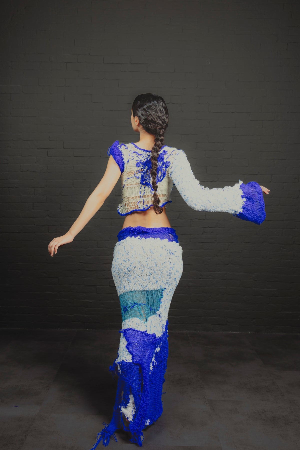 OYA BLUE — One-of-a-Kind Textile Piece